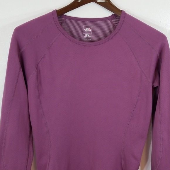 The North Face Purple FlashDry Crewneck Fleece Top - Picture 3 of 6
